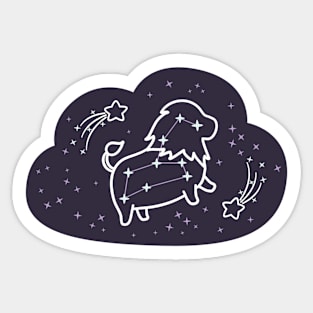 Cute Leo Constellation Sticker